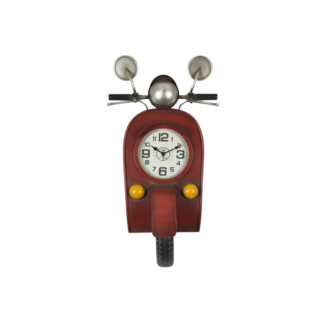 Motorbike Clock Red image 0